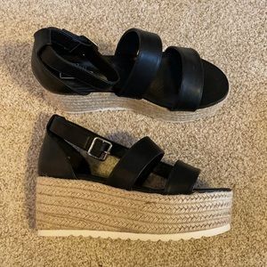 platform sandals from these three boutique (NEVER WORN)